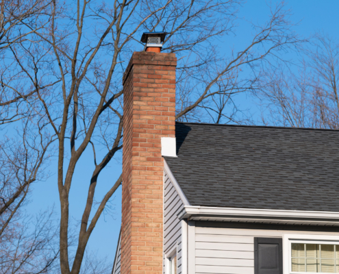 outdoor chimney from the fireplace roof sky