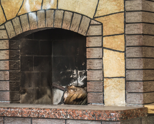 Dirty Chimney in home